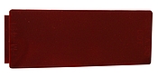 Rectangular Microprism Reflector, Red, 4-5/16" X 1-13/16"